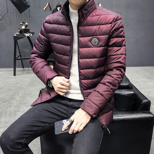 Egyszerű férfi kabát emblémával több színben