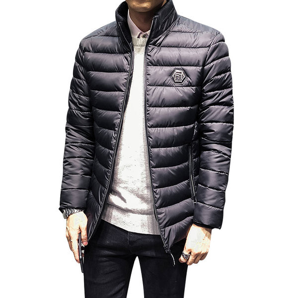 Egyszerű férfi kabát emblémával több színben