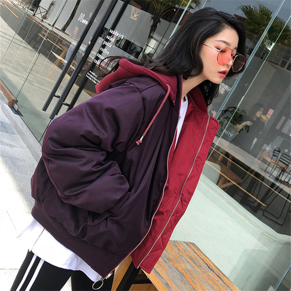 Дамско яке с цип с две лица