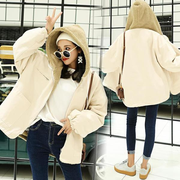 Női kabát puha béléssel, három színben