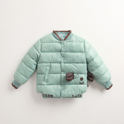 Καθημερινό μπουφάν για παιδιά με εφαρμογή και τρισδιάστατα στοιχεία σε διάφορα χρώματα