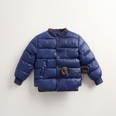 Καθημερινό μπουφάν για παιδιά με εφαρμογή και τρισδιάστατα στοιχεία σε διάφορα χρώματα