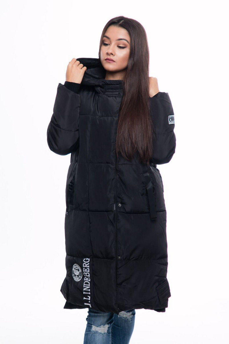 ΝΕΟ μακρύ γυναικείο μπουφάν για το χειμώνα σε μαύρο, γκρι, πράσινο και κόκκινο χρώμα