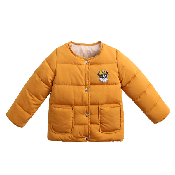 Zsebekkel és emblémával ellátott gyerekkabát több színben, alkalmas lányoknak és fiúknak