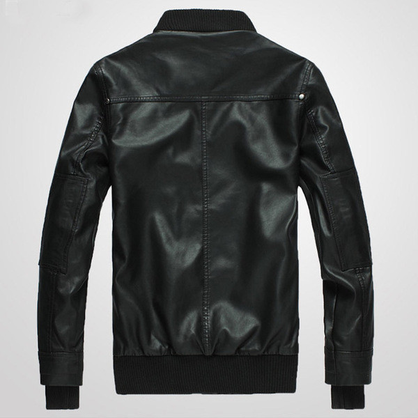 Eko bőrből készült sport és alkalmi férfi dzseki