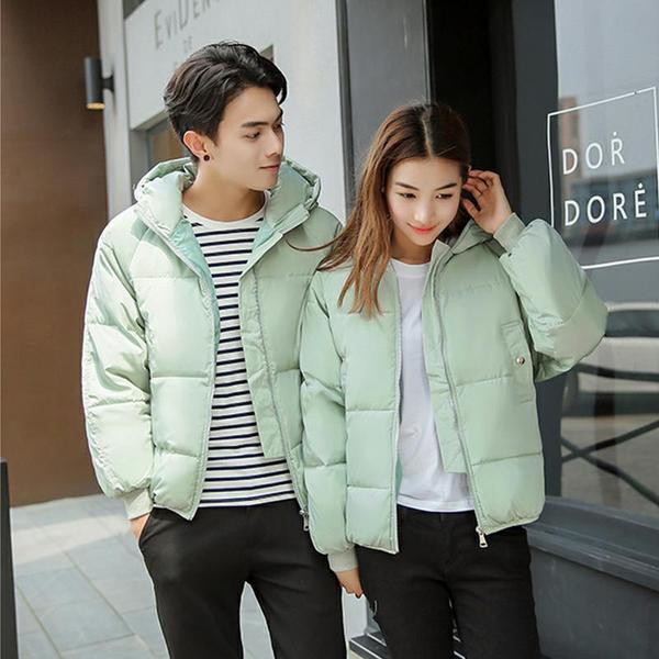 Modern kabát kapucnival több színben, férfiak és nők számára egyaránt