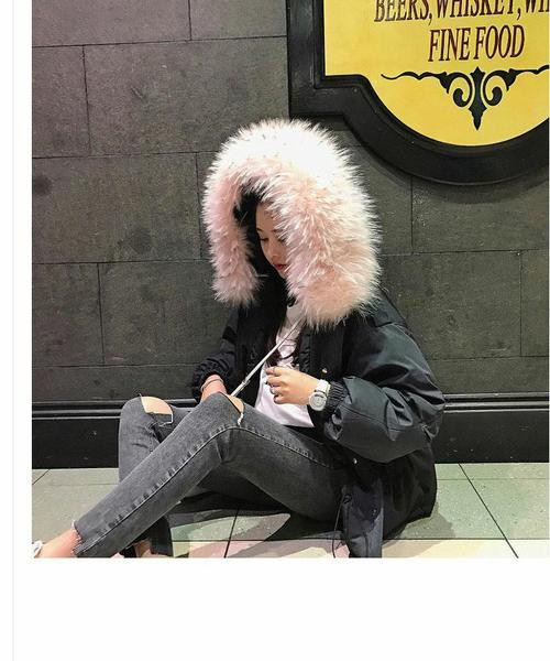 Дамско яке с пух на качулката в няколко цвята