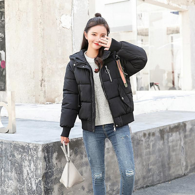 Geaca de dama cu gluga in patru culori cu decor cu fermoar