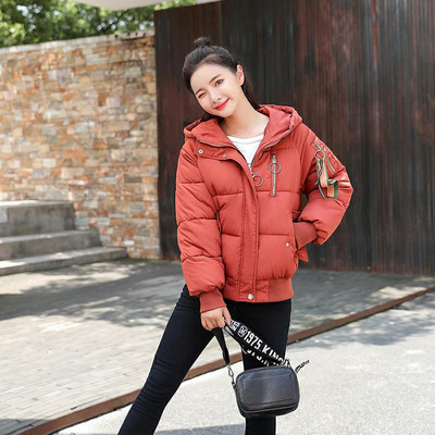 Geaca de dama cu gluga in patru culori cu decor cu fermoar