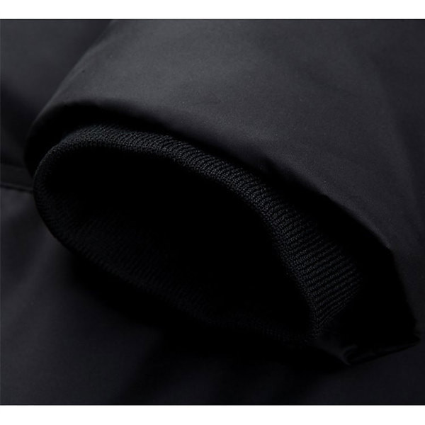 Elegáns férfi téli kabát fekete és szürke színben