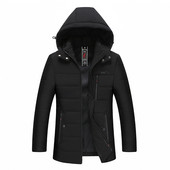 Modern férfi téli kabát két színben