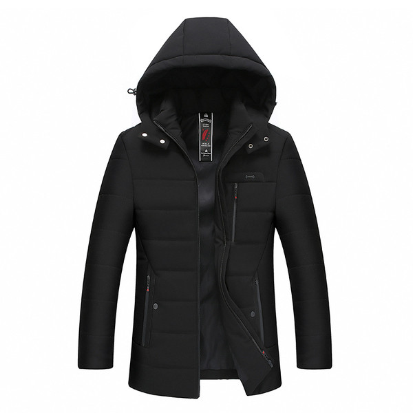 Modern férfi téli kabát két színben