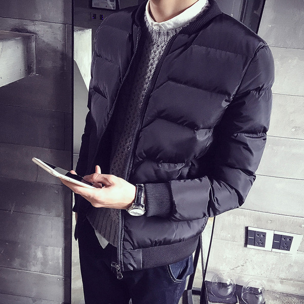 Καθημερινό χειμωνιάτικο μπουφάν για άνδρες σε δύο χρώματα