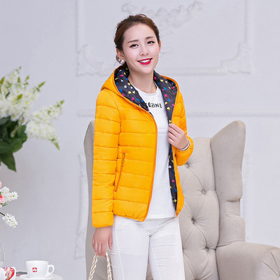 Γυναικείο μπουφάν με κουκούλα με δύο πρόσωπα σε διάφορα χρώματα