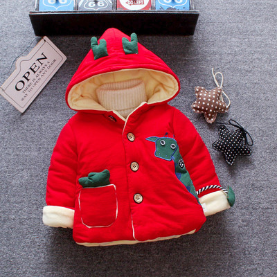 Alkalmi gyerekkabát kapucnival és 3D elemekkel, alkalmas lányoknak és fiúknak