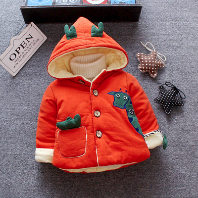 Alkalmi gyerekkabát kapucnival és 3D elemekkel, alkalmas lányoknak és fiúknak