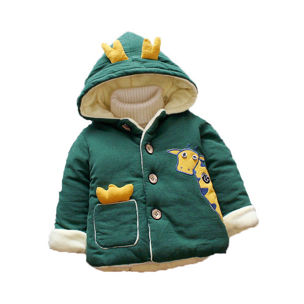 Καθημερινό παιδικό μπουφάν με κουκούλα και τρισδιάστατα στοιχεία κατάλληλα για κορίτσια και αγόρια