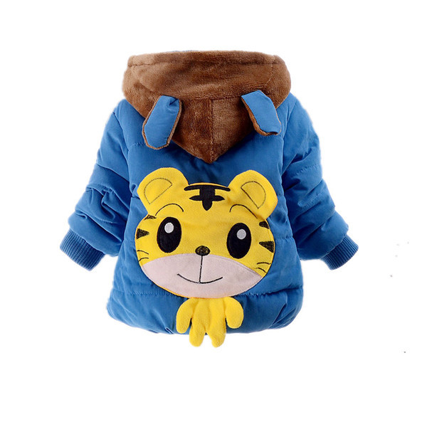 Μοντέρνο παιδικό μπουφάν  με απαλή επένδυση και 3D διακόσμηση σε διάφορα χρώματα