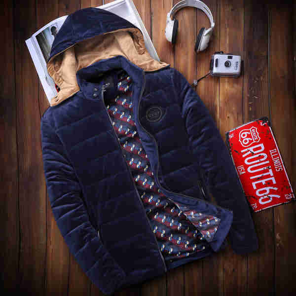 Elegáns férfi téli kabát három színben