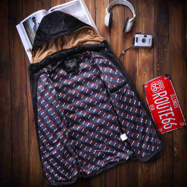 Elegáns férfi téli kabát három színben