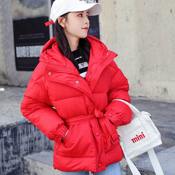 Дамско стилно яке в четири цвята с колан