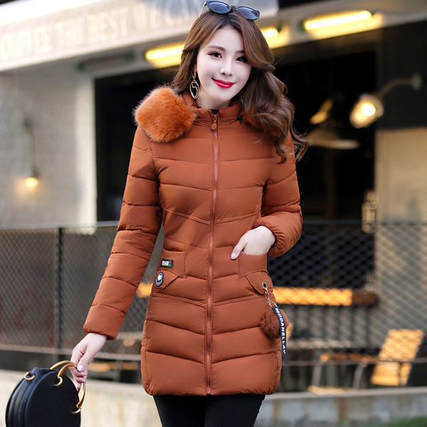 Női kabát pehelyszínnel, négy színben