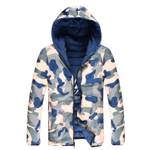 Alkalmi férfi kétsoros kabát kapucnival több színben