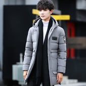 Elegáns férfi téli kabát három színben emblémákkal