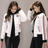 Καθημερινό γυναικείο μπουφάν με φερμουάρ σε διάφορα χρώματα