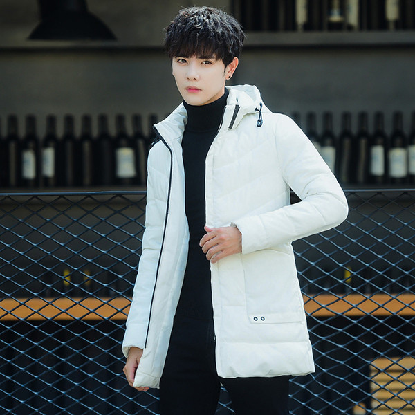 Modern férfi kabát vastag béléssel, különböző színekben