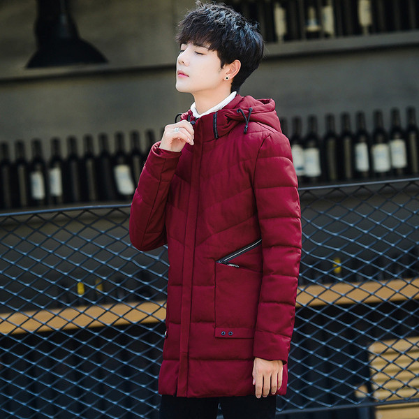 Modern férfi kabát vastag béléssel, különböző színekben