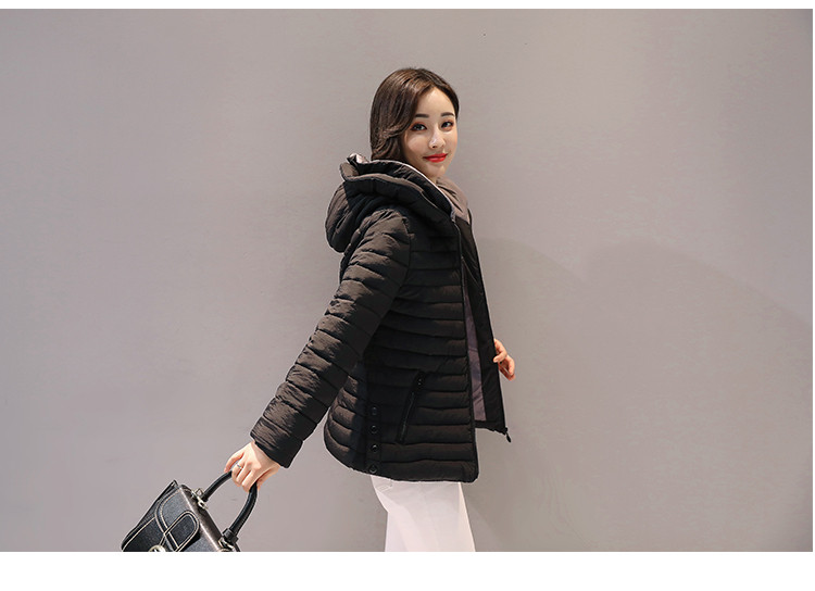 Modern női kabát kapucnival, két színben