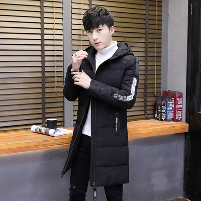 Elegáns férfi hosszú kabát vastag béléssel