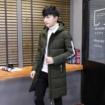 Elegáns férfi hosszú kabát vastag béléssel