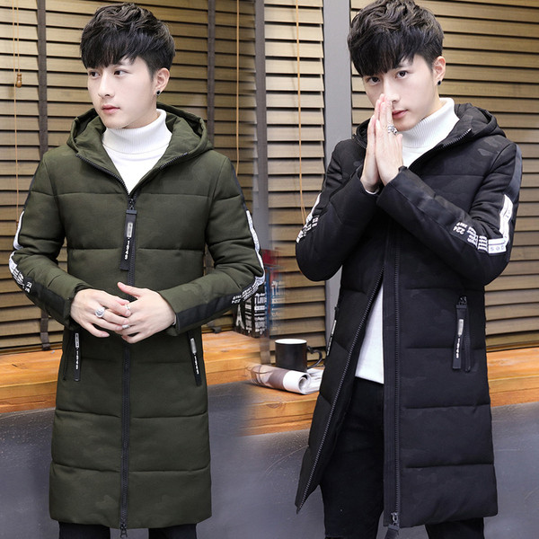 Elegáns férfi hosszú kabát vastag béléssel