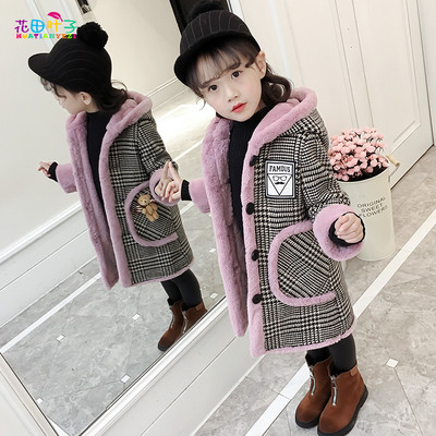 Κομψό παιδικό χειμωνιάτικο μπουφάν για κορίτσια σε δύο χρώματα