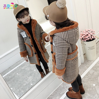 Κομψό παιδικό χειμωνιάτικο μπουφάν για κορίτσια σε δύο χρώματα