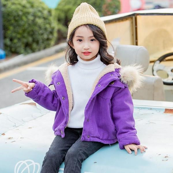 Modern gyerekkabát lányoknak puha béléssel