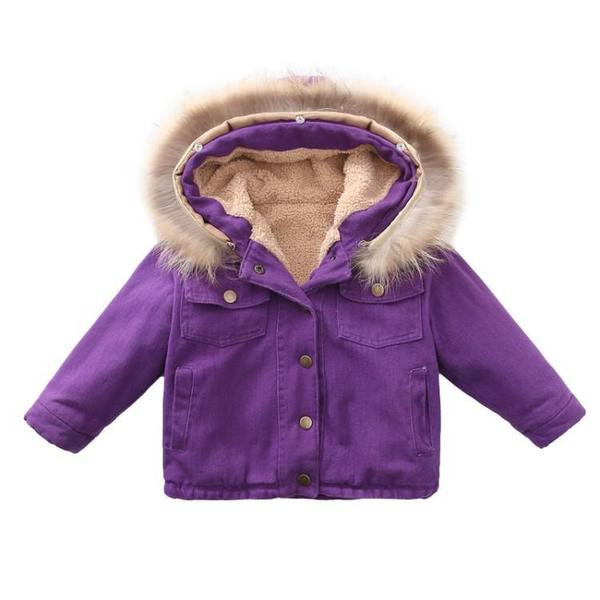 Modern gyerekkabát lányoknak puha béléssel
