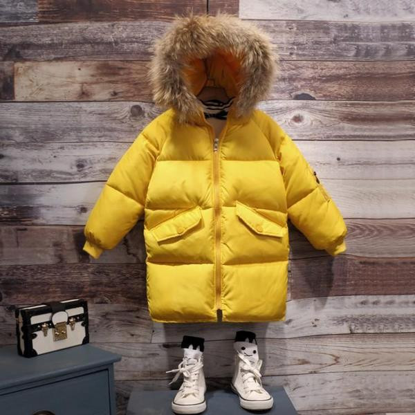 Μοντέρνο χειμωνιάτικο μπουφάν με κουκούλα για κορίτσια