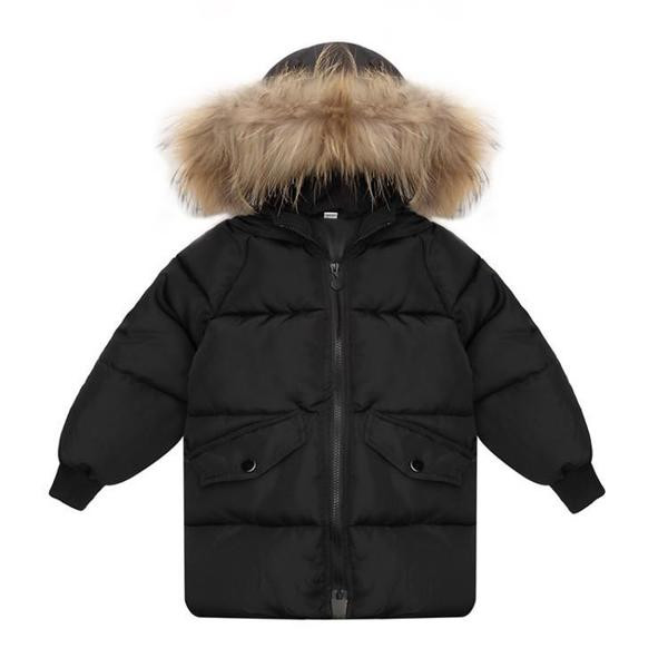 Μοντέρνο χειμωνιάτικο μπουφάν με κουκούλα για κορίτσια