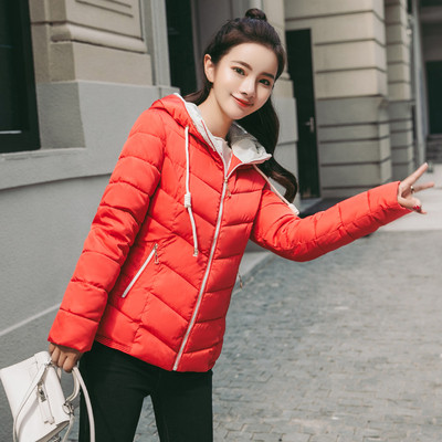 Дамско модерно яке с качулка в  няколко цвята