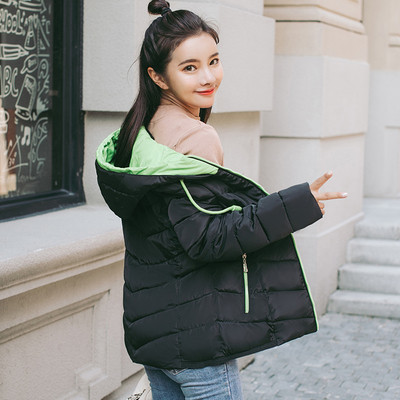 Дамско модерно яке с качулка в  няколко цвята