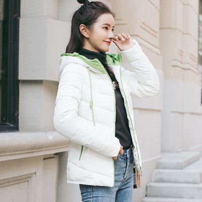 Дамско модерно яке с качулка в  няколко цвята