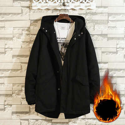 Νέο ανδρικό μπουφάν για το χειμώνα σε μαύρο και πράσινο χρώμα