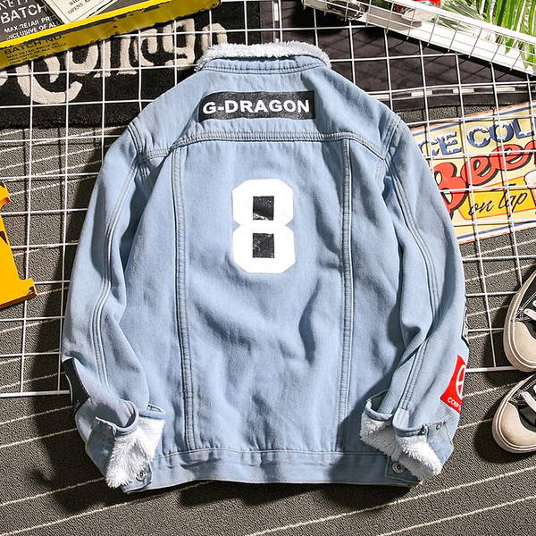 Férfi farmerdzseki puha béléssel őszre és télre három színben