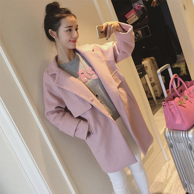 Modern női télikabát szürke és rózsaszín színekben