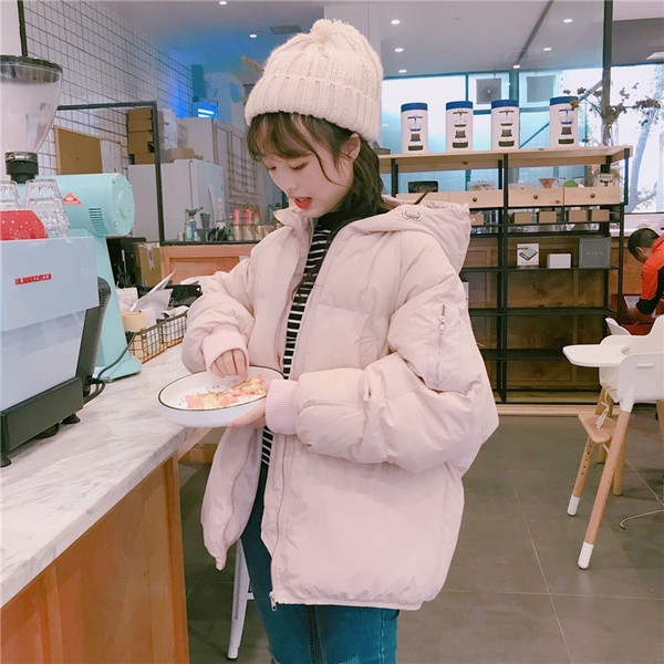 Modern női kabát kapucnival öt színben