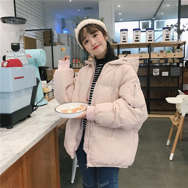 Modern női kabát kapucnival öt színben