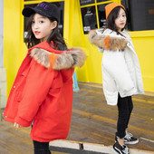 Παιδικό ασύμμετρο μπουφάν για κορίτσια σε διάφορα χρώματα